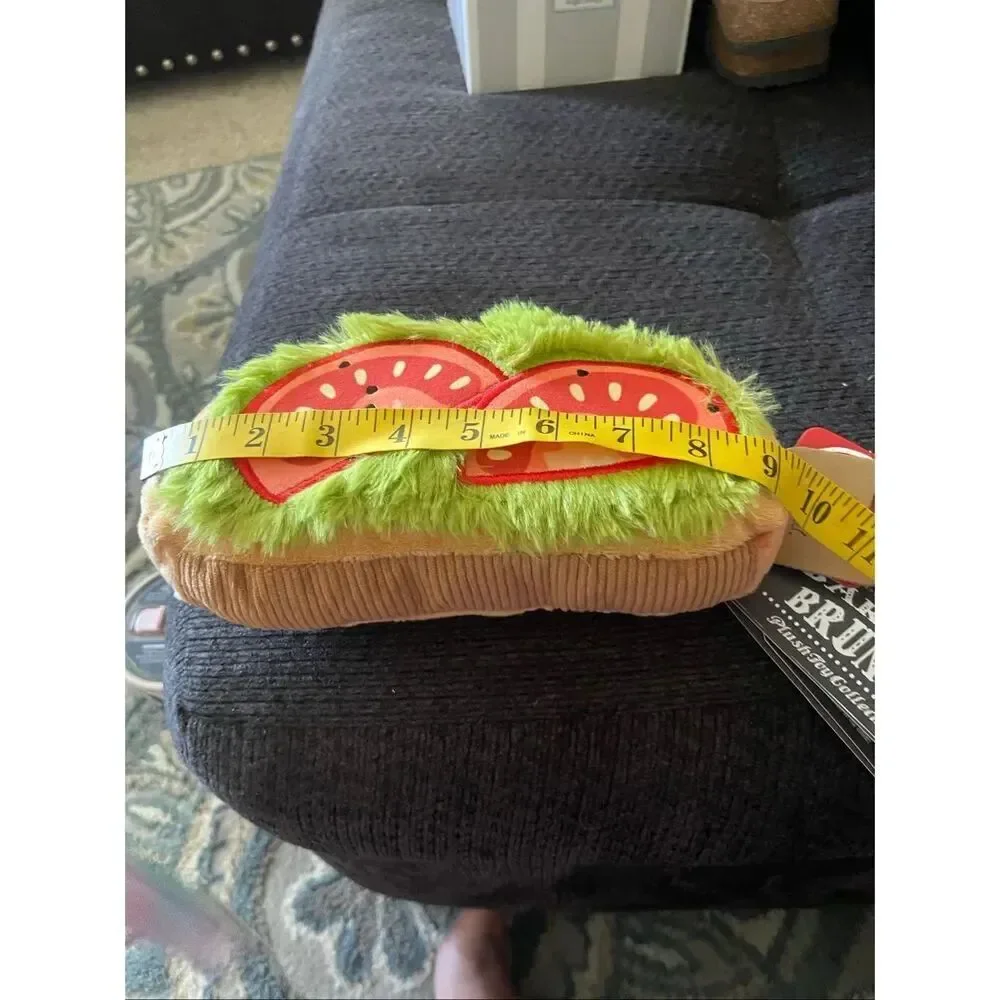 New P.L.A.Y. Barking Brunch Avo-doggo Toast Plush Dog Toy